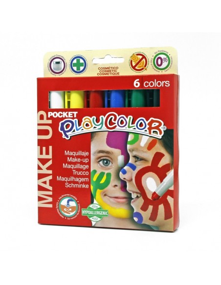 Pinturas para la cara, 6 colores básicos