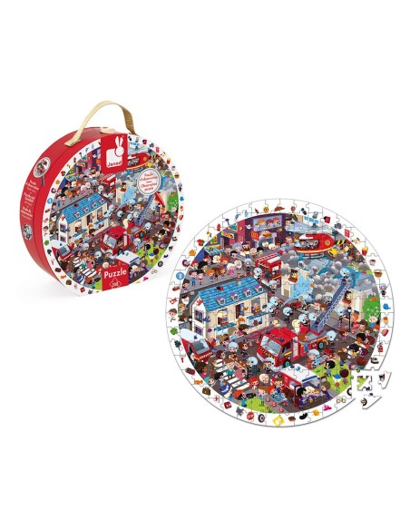 Puzle de observación de 208 piezas Bomberos al rescate