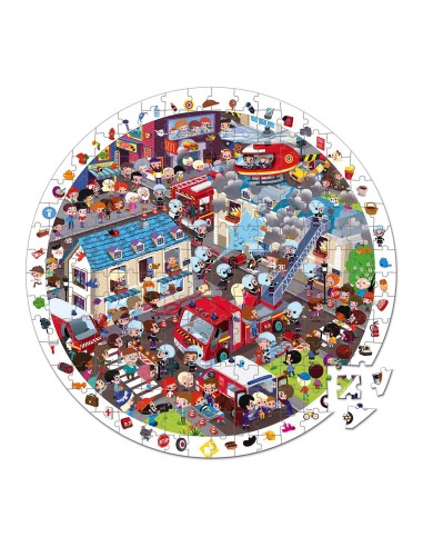 Puzle de observación de 208 piezas Bomberos al rescate