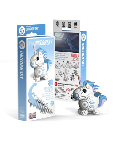 Eugy puzle 3D Unicornio celeste