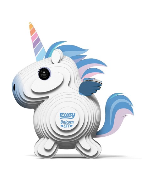 Eugy puzle 3D Unicornio celeste