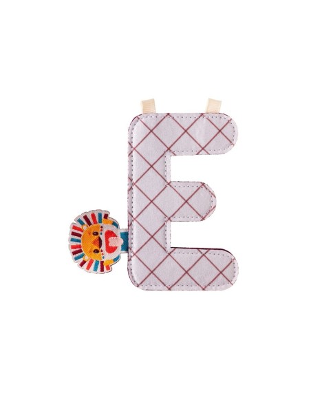 Letra E de tela de zorrita Alice