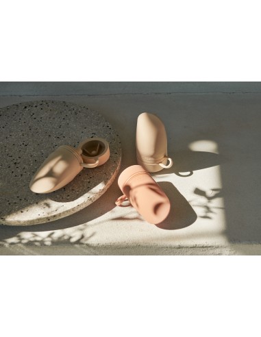 Pack de dos botellas para batido Tanya, color rosa y rojo manzana