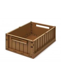 Caja de almacenamiento Weston, tamaño grande, color caramelo