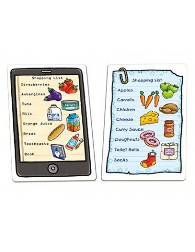 Juego de asociación en inglés: lista de la compra