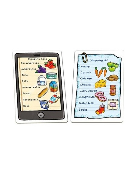 Juego de asociación en inglés: lista de la compra