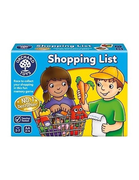 Juego de asociación en inglés: lista de la compra