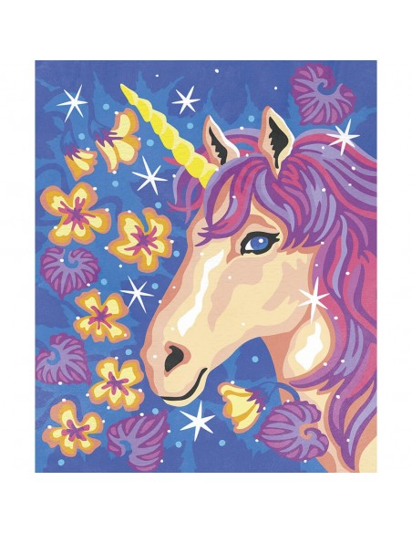 Set para pintar por números Unicornios
