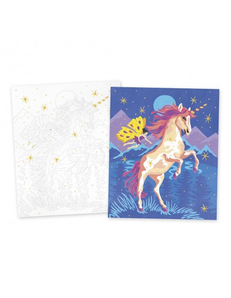 Set para pintar por números Unicornios