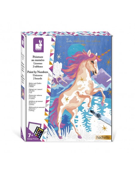 Set para pintar por números Unicornios