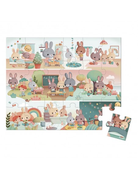 Puzle Un día, de 24 piezas