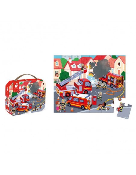 Puzle Bomberos, de 24 piezas