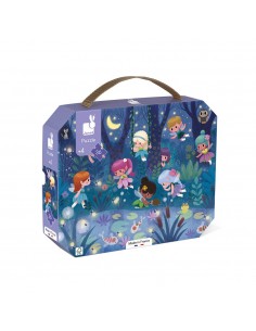 Puzle Hadas y nenúfares, de 36 piezas