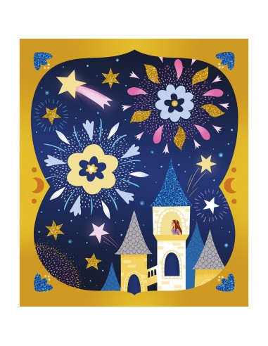 Set para decorar con arenas fosforescentes y purpurinas Noche mágica