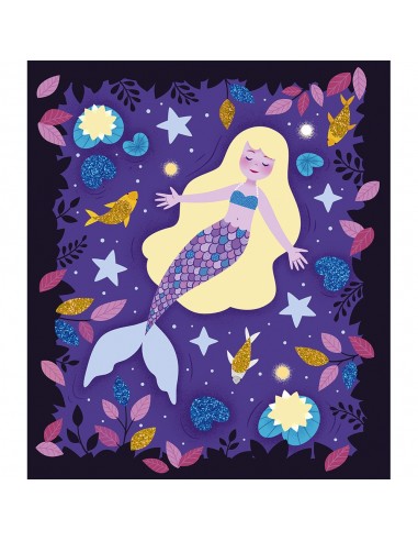 Set para decorar con arenas fosforescentes y purpurinas Noche mágica