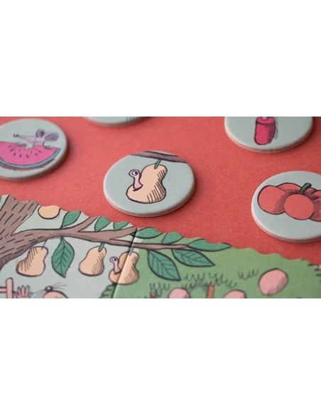 Puzle de observación Rabbit's garden, de 24 piezas