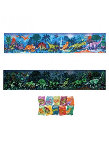 Puzle fluorescente Dinosaurios, de 200 piezas
