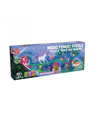 Puzle fluorescente Bosque mágico, de 200 piezas