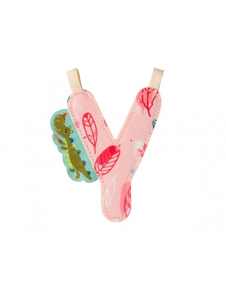 Letra Y de tela de dragon Walter