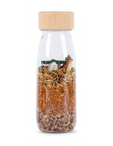 Botella sensorial espía Bosque