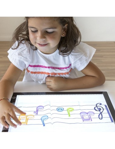 Juego de clasificación de contadores musicales translúcidos