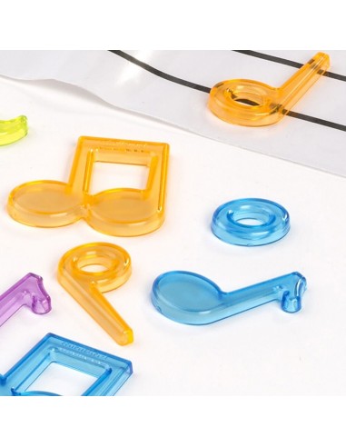 Juego de clasificación de contadores musicales translúcidos