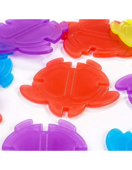 Juego de asociación de tortugas translúcidas