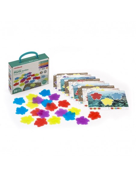 Juego de asociación de tortugas translúcidas