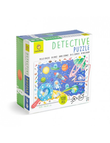 Puzle de Detective en el espacio, de 108 piezas