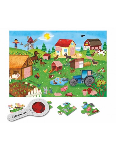 Puzle secreto de la granja, de 24 piezas