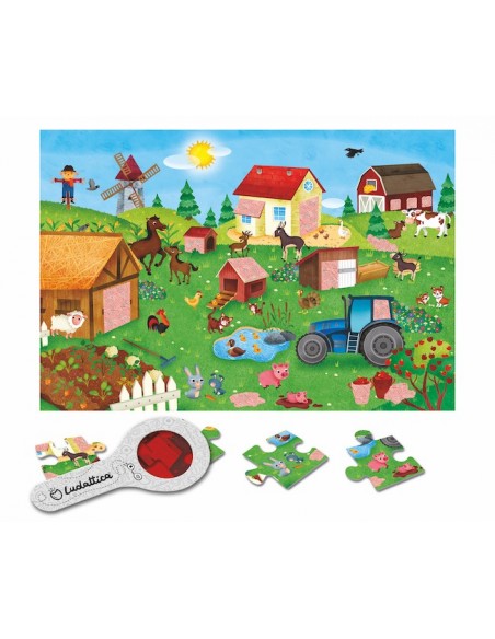 Puzle secreto de la granja, de 24 piezas