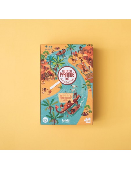 Puzle de observación Go to the Pyramids, de 100 piezas
