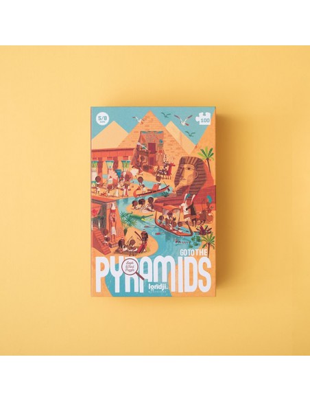 Puzle de observación Go to the Pyramids, de 100 piezas