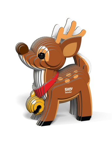 Eugy puzle 3D Reno de Papá Noel