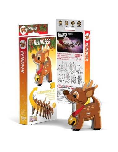 Eugy puzle 3D Reno de Papá Noel